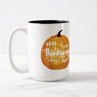 Frohes Erntedankfest 2023 Zweifarbige Tasse