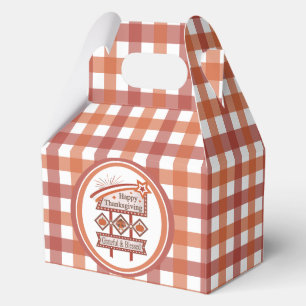 Frohes Erntedankfest Dankbar & Gesegnet Retro-Schi Geschenkschachtel