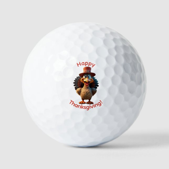 Frohes Erntedankfest Golfball (Vorderseite)