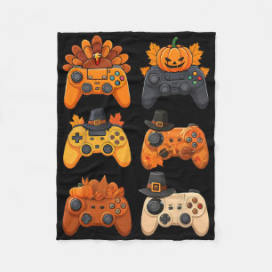 Frohes Erntedankfest Herbst Gaming Controller Trut Fleecedecke