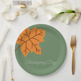 Frohes Erntedankfest, Herbst, Modern Pappteller