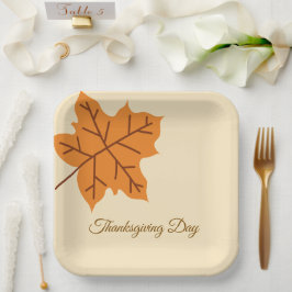 Frohes Erntedankfest, Herbst, Modern Pappteller