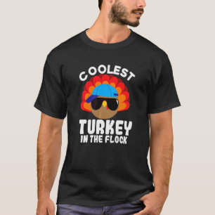 Frohes Erntedankfest Kühlster Truthahn Jungen Kind T-Shirt