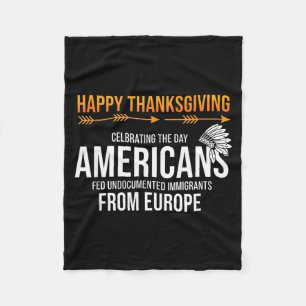 Frohes Erntedankfest, Native American Truth_ Ameri Fleecedecke