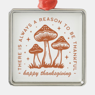 Frohes Erntedankfest Pilz whimsical Terrakotta Ornament Aus Metall