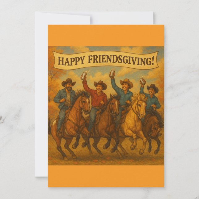 Frohes FriendsGiving! Einladung (Vorderseite)