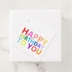 Frohes Geburtstagsgeschenk-Tag Geschenkanhänger