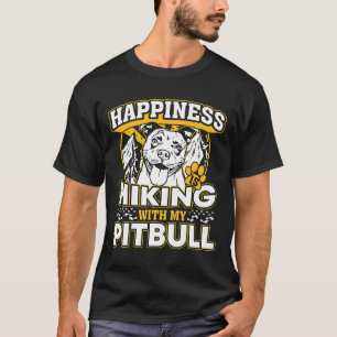 Frohes Glück ist Wandern mit meinem Pitbull Neu T-Shirt