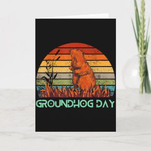 Frohes Groundhog Day 2023 Liebhaber Kostüm Lustige Karte