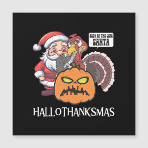Frohes Hallothanksgiving Magnetkarte