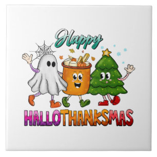 Frohes Hallothanksmas Fliese