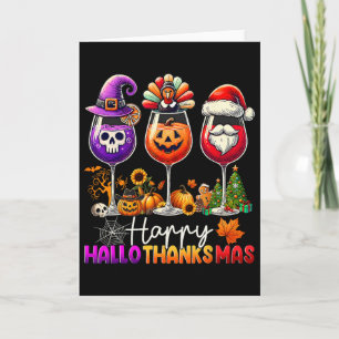 Frohes Hallothanksmas Halloween Erntedankfest Chri Karte