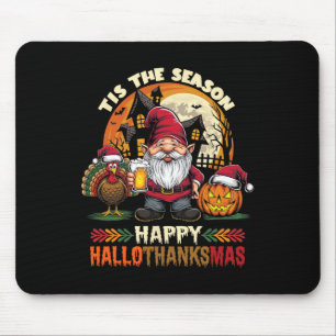 Frohes Hallothanksmas Halloween Erntedankfest Froh Mousepad
