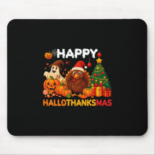 Frohes Hallothanksmas Halloween Thanksmas Feiertag Mousepad