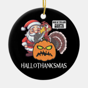 Frohes Hallothanksmas Keramik Ornament