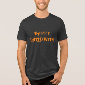 Frohes Halloween Damen Orange Schwarz Tri-Blend Shirt