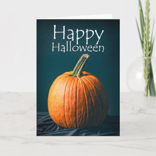 Frohes Halloween Einfaches Kürbis-Stillleben Feiertagskarte