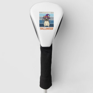Frohes Halloween Französische Bulldogge Hexe Spinn Golf Headcover