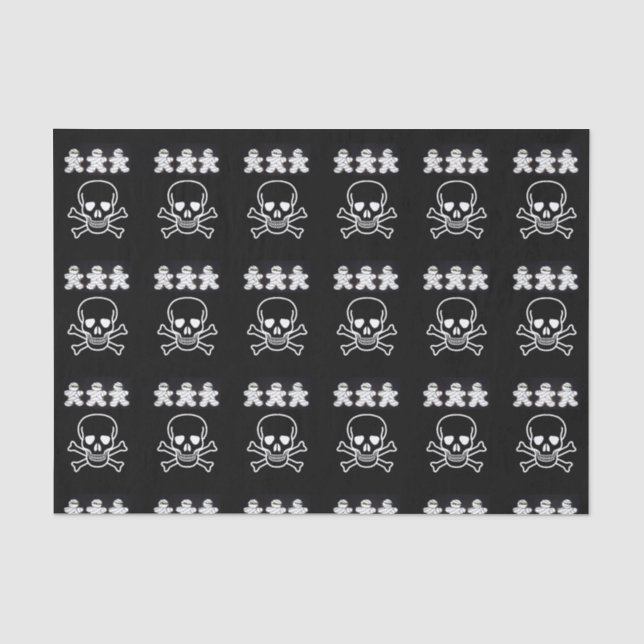 Frohes Halloween-Gewebpapier, Skull Seidenpapier (Vorderseite)