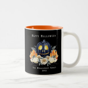 Frohes Halloween Gruseliger Samhain Kürbisse Krist Zweifarbige Tasse