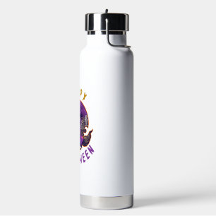 Frohes Halloween Halloween Hexe Katze Trinkflasche