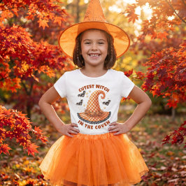 Frohes Halloween Hexen Orange Gingham Hexenhut T-Shirt