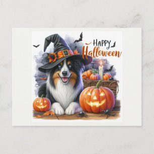 Frohes Halloween Hunde Liebhaber Urlaub  Postkarte