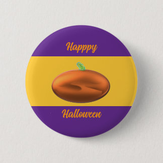 Frohes Halloween Kürbis Button