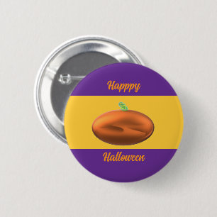 Frohes Halloween Kürbis  Button