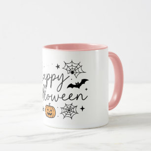 Frohes Halloween Kürbis Fledermaus Tasse