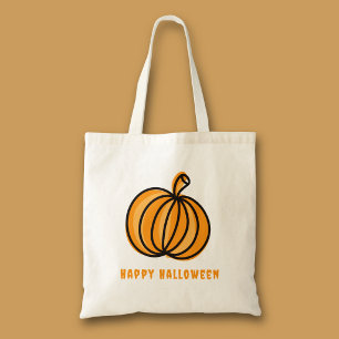 Frohes Halloween Kürbis Tragetasche