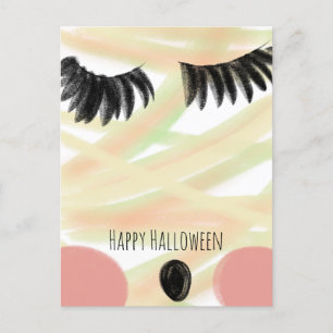 Frohes Halloween Mumie Gekritzel Handgezeichnet Da Postkarte