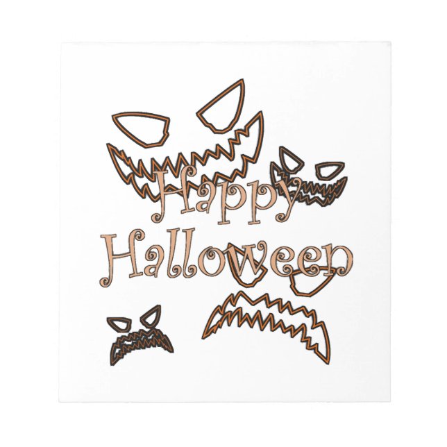 frohes Halloween Notizblock (Vorderseite)