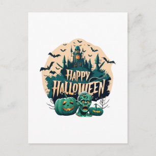 Frohes Halloween Postkarte