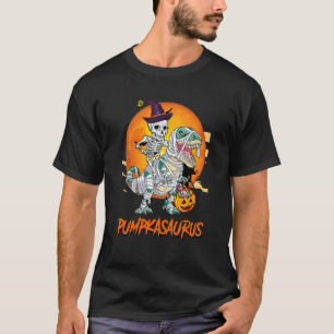 Frohes Halloween Pumpkasaurus Dinosaur Halloween V T-Shirt