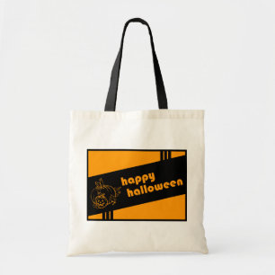 frohes halloween (Retro-Design) Tragetasche