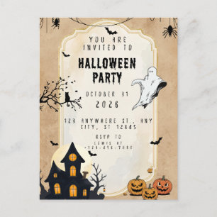Frohes Halloween Sanderson Familie  Postkarte
