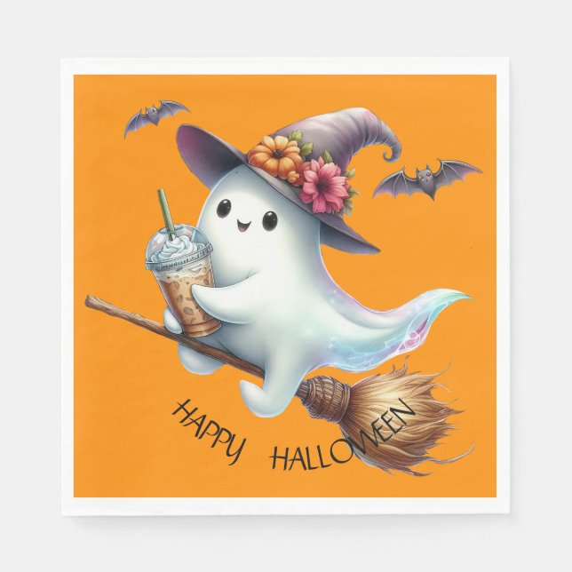 Frohes Halloween Serviette (Vorderseite)