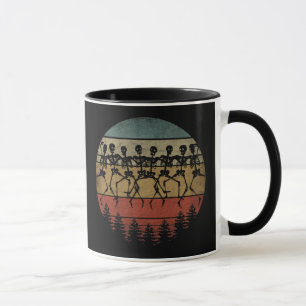FROHES HALLOWEEN SKELETT TANZ TASSE