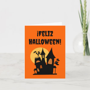 Frohes Halloween (Spanisches Halloween)  Karte
