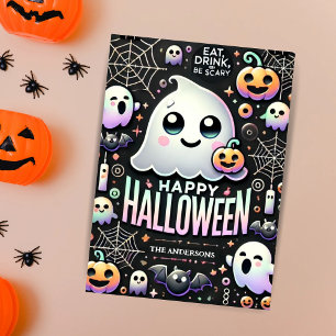 Frohes Halloween Spuk Süßer Geist  Feiertagskarte