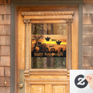 Frohes Halloween Spukgeister Fensteraufkleber