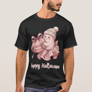Frohes Halloween Süße Herbsternte Geist&Macaron T-Shirt