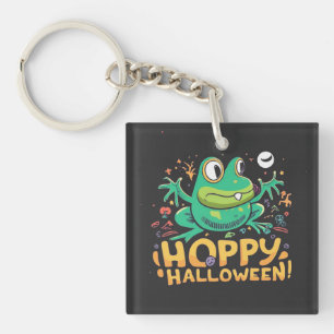 Frohes Halloween, süßer Cartoon-Frosch Schlüsselanhänger