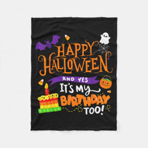 Frohes Halloween Und Ja Es Ist Mein Geburtstag Hal Fleecedecke