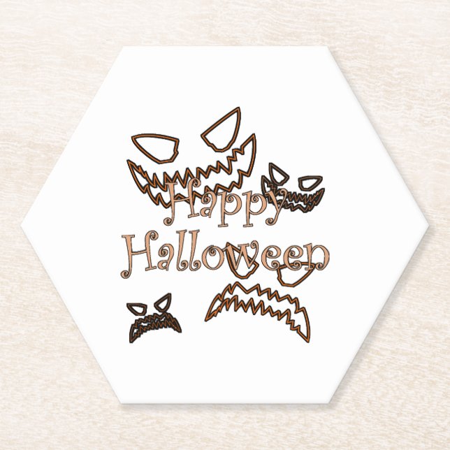 frohes Halloween        Untersetzer (Vorderseite)