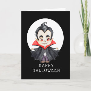 Frohes Halloween - Vampirkarte Karte