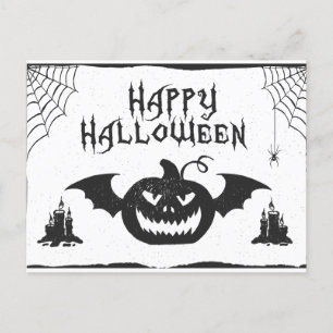 Frohes Halloween! Viel Spaß beim Gruseln und süßen Feiertagspostkarte