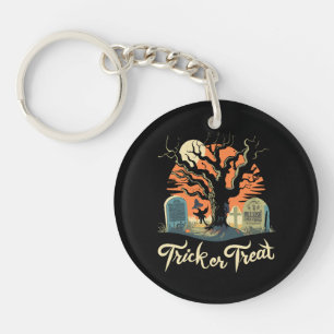 Frohes Halloween von Ihrem lustigen Friedhof! Schlüsselanhänger