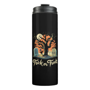 Frohes Halloween von Ihrem lustigen Friedhof! Thermosbecher